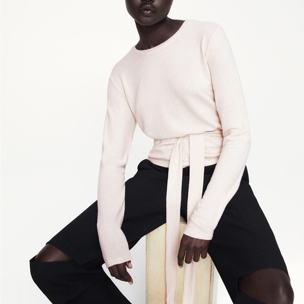 ZARA KNIT WRAP TOP